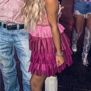 Pink Layered Dress